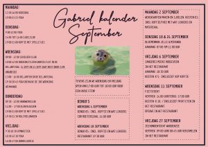 Gabriël: kalender september